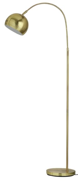 HOME Curva Floor Lamp - Brass